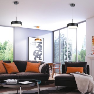 358762 OVER NT21 184 черный Светильник накладной светодиодный, длина провода 2м IP20 LED 30W 4000K 2600Лм 100-265V PROMETA-foto3