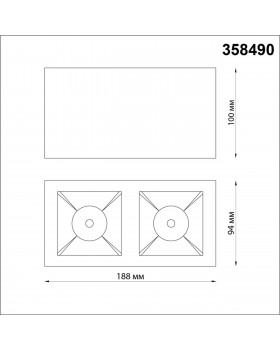 358490 OVER NT20 196 белый/золото Светильник накладной IP20 LED 4000K 20W 220V RECTE-foto2