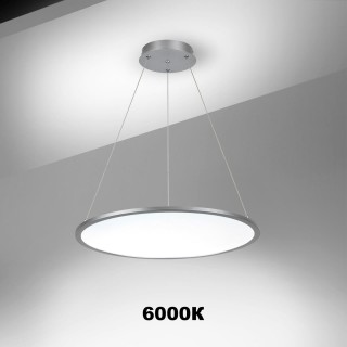 358588 OVER NT21 134 серебро Подвесной диммируемый светильник IP20 LED 3000~6000К ITER-foto4