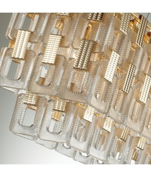 4989/10 HALL ODL22 389 золотой/стекло Люстра E14 10*40W BUCKLE-foto7