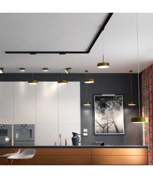 358754 SPOT NT21 240 матовое золото Светильник встраиваемый светодиодный IP20 LED 24W 4000K 2100Лм 100-265V PROMETA-foto3