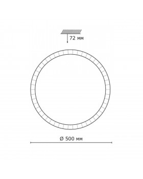 2036/EL PALE SN 081 Светильник пластик/белый/прозрачный LED 72Вт 3000-6000K D500 IP43 пульт ДУ BRISA-foto2