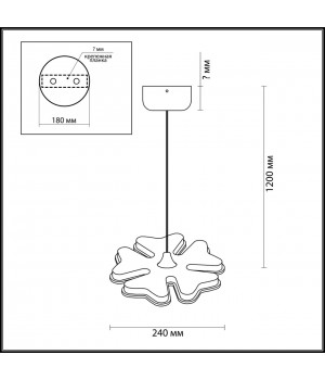 3644/26L LEDIO LN18 045 хром/матовый белый Подвес LED 26W 4000К 1300Лм 220V LEILA-foto2