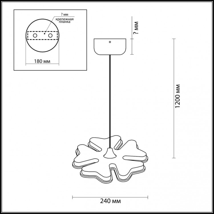 3644/26L LEDIO LN18 045 хром/матовый белый Подвес LED 26W 4000К 1300Лм 220V LEILA