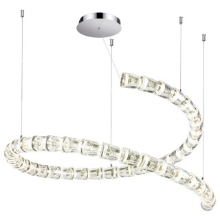 5010/129L L-VISION ODL23 423хром/прозрачный/металл/акрил Люстра подвесная LED 129W 4000K 3200Лм SERPA-foto5