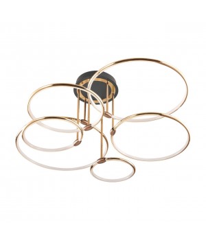 5283/99CL LEDIO LN23 044 золотой, коричневый Люстра потолочная LED 156W 3000-6000K с пультом ДУ 9899Лм 220V URSULA-foto4