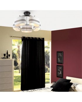 3056/5C COMFI LN16 087 хром/черный/ткань Люстра потолочная E14 5*40W 220V IVARA-foto3