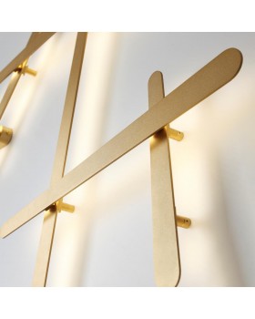 4231/36WL HIGHTECH ODL21 103 золотист/металл Настенный светильник IP20 LED 36W 2600Лм 4000К RUDY-foto5