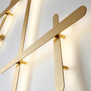 4231/36WL HIGHTECH ODL21 103 золотист/металл Настенный светильник IP20 LED 36W 2600Лм 4000К RUDY-foto5