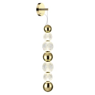 5008/13WL L-VISION ODL23 421 золотой/прозрачный/металл/акрил Настенный светильник LED 13W 4000K 700Лм CRYSTAL-foto5