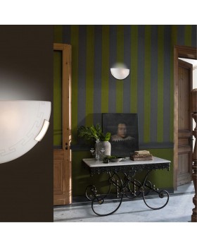 061 GLASSI SN 108 Бра стекло/белое E27 1*100Вт 300х160 GRECA-foto3