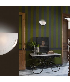 061 GLASSI SN 108 Бра стекло/белое E27 1*100Вт 300х160 GRECA-foto3