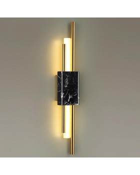 4361/10WL MIDCENT ODL23 174 черный мрамор/золотистый металл Настенный св-к IP20 LED 10W 3000K 625Лм MARMI-foto3