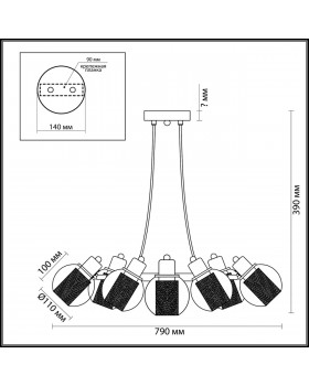 3648/8 MODERNI LN18 180 белый Люстра E14 8*40W 220V RITA-foto2