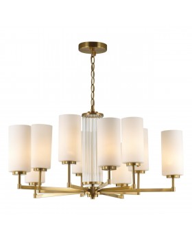 4990/10 HALL ODL23 403 матов. золотой/белый/стекло Люстра E27 10*40W KASALI-foto5