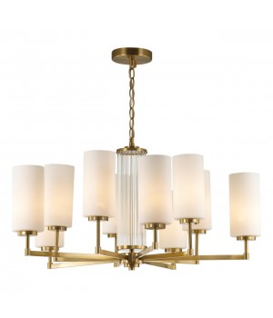 4990/10 HALL ODL23 403 матов. золотой/белый/стекло Люстра E27 10*40W KASALI-foto5