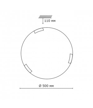 361 GLASSI SN 108 Светильник стекло/белое E27 3*100Вт D500 GRECA-foto2