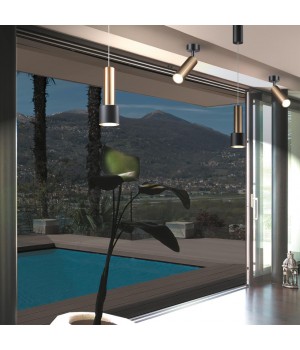 358982 OVER NT22 158 бронза светлая/черный Светильник светодиодный накладной, провод 2м IP20 LED 4000K 15W 220V ALBA-foto3