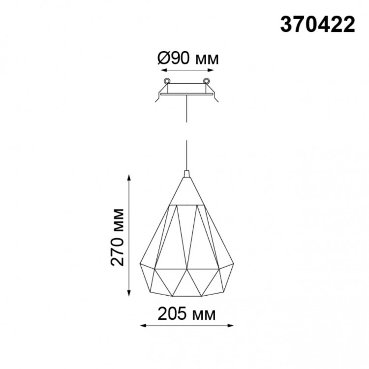 370422 SPOT NT19 234 черный Встраиваемый светильник IP20 E27 50W 220V ZELLE