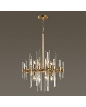 4988/8 HALL ODL22 387 золотой/стекло Люстра E14 8*40W STIKA-foto4