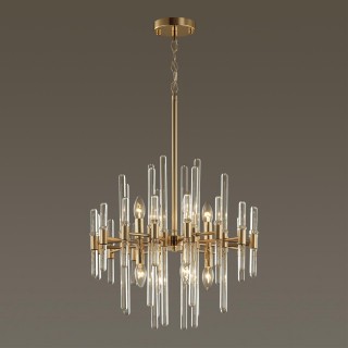 4988/8 HALL ODL22 387 золотой/стекло Люстра E14 8*40W STIKA-foto4