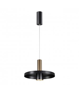 358984 OVER NT22 158 бронза светлая/черный Светильник светодиодный накладной, провод 2м IP20 LED 4000K 15W 220V ALBA-foto3