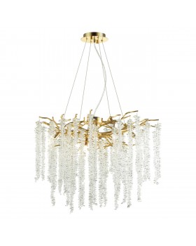 5005/8 HALL ODL23 487 золотой/прозрачный металл/хрусталь Люстра G9 8*40W BANCHE-foto4