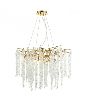 5005/8 HALL ODL23 487 золотой/прозрачный металл/хрусталь Люстра G9 8*40W BANCHE-foto4