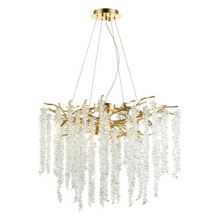 5005/8 HALL ODL23 487 золотой/прозрачный металл/хрусталь Люстра G9 8*40W BANCHE-foto4