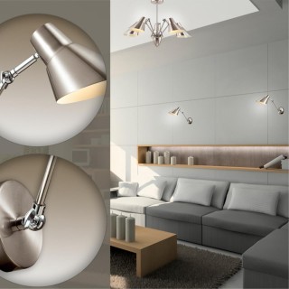 3590/5C MODERNI LN18 80 хром Люстра на штанге E27 5*60W 220V VITTAM-foto3