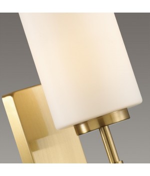 4990/1W HALL ODL23 403 матов. золотой/белый/стекло Бра E27 40W KASALI-foto6