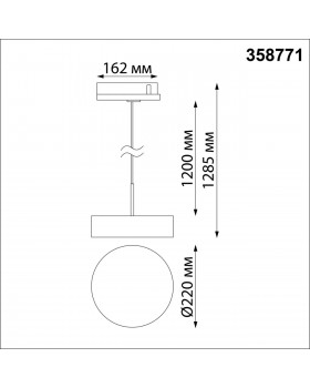 358771 PORT NT21 122 черный Трехфазный трековый светодиодный светильник, длина провода 1.2м IP20 LED 30W 4000K 2600Лм 100-265V PROMETA-foto2