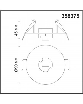 358375 KONST NT20 140 черный Корпус встраив. с драйвером для арт. 358377-358392 IP20 220-240V COMPO-foto2