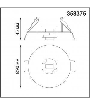 358375 KONST NT20 140 черный Корпус встраив. с драйвером для арт. 358377-358392 IP20 220-240V COMPO-foto2