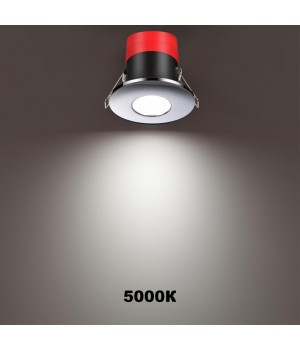 358640 SPOT NT21 243 хром Светильник встраиваемый светодиодный диммируемый, смена цв. температуры IP65 LED 3000К\4000К\5000К 8W 220V REGEN-foto3
