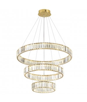 5015/88L L-VISION ODL23 427 золотой/прозрачный металл/хрусталь Люстра LED 88W 4000K 10200Лм VEKIA-foto4