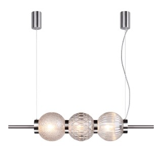 4273/3 MODERN ODL21 335 разноцв/стекл/никель/металл Подвесной светильник IP20 Е14 3*40W FRANCESCA-foto6