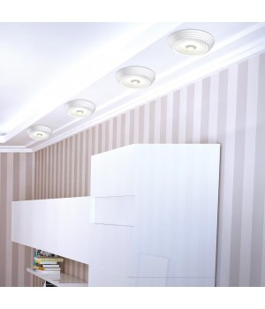 358602 OVER NT21 208 белый Светильник накладной светодиодный IP20 LED 4000K 25W 85-265V TRIN-foto3