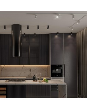 370879 PORT NT22 068 серебро Светильник трековый однофазный двухжильный IP20 GU10 9W 220V ULAR-foto3