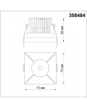 358484 SPOT NT21 246 золото Светильник встраиваемый IP44 LED 3000K 10W 100-265V METIS-foto2