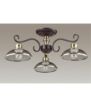 3472/3C COUNTY LN17 197 кофе, бронза Люстра потолочная E27 3*40W 220V ZEROME-foto3