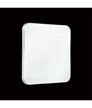 2085/DL PALE SN 103 Светильник пластик/белый LED 48Вт 3000-6000K 410х410 IP43 пульт ДУ NORES-foto5