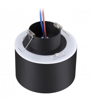 358962 SPOT NT22 242 черный Светильник встраиваемый с переключ. цв. температуры IP20 LED 3000К\4000К\6000К 12W вниз + 3W вверх 110-265V GIRO-foto4