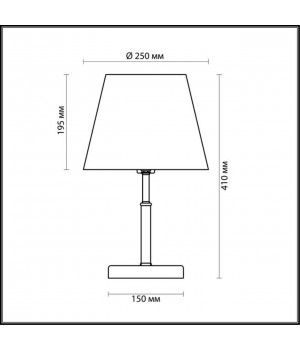 2998/1T COMFI LN16 077 бронзовый Настольная лампа E14 40W 220V PLACIDA-foto2