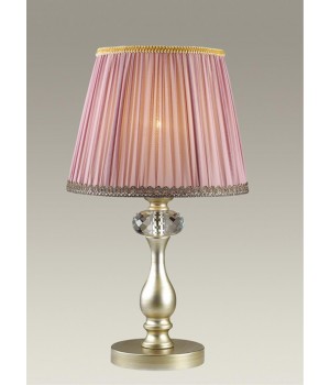 3393/1T CLASSIC ODL17 499 мат.золото/серебр.патина/хрусталь Настольная лампа E14 40W 220V GAELLORI-foto4