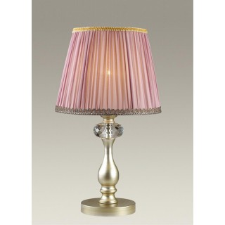 3393/1T CLASSIC ODL17 499 мат.золото/серебр.патина/хрусталь Настольная лампа E14 40W 220V GAELLORI-foto4