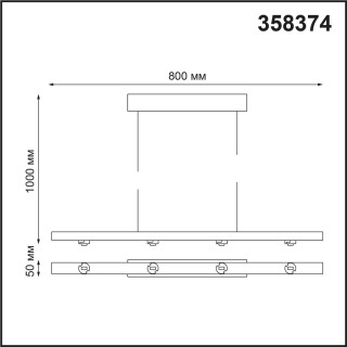 358374 KONST NT20 140 белый Корпус накладной с драйвером для арт. 358377-358392 IP20 220-240V COMPO-foto2