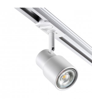 370927 PORT NT22 067 белый Светильник трековый однофазный двухжильный IP20 GU10 50W 220V MOLO-foto5