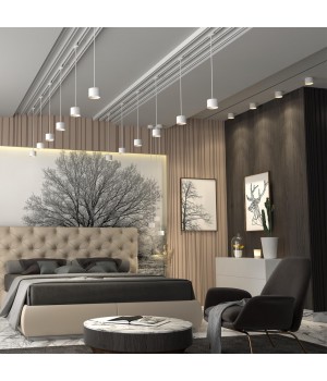 358659 PORT NT21 090 белый Светильник трековый однофазный трехжильный, провод 1.2м IP20 LED 4000К 12W 220V PATERA-foto4