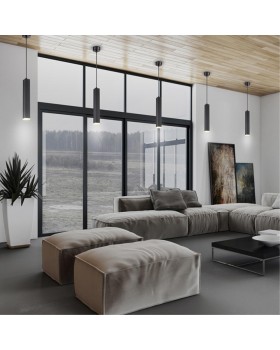 358128 OVER NT19 203 черный Накладной св-к длина провода 1м IP20 LED 3000K 12W 160 - 265V MODO-foto3